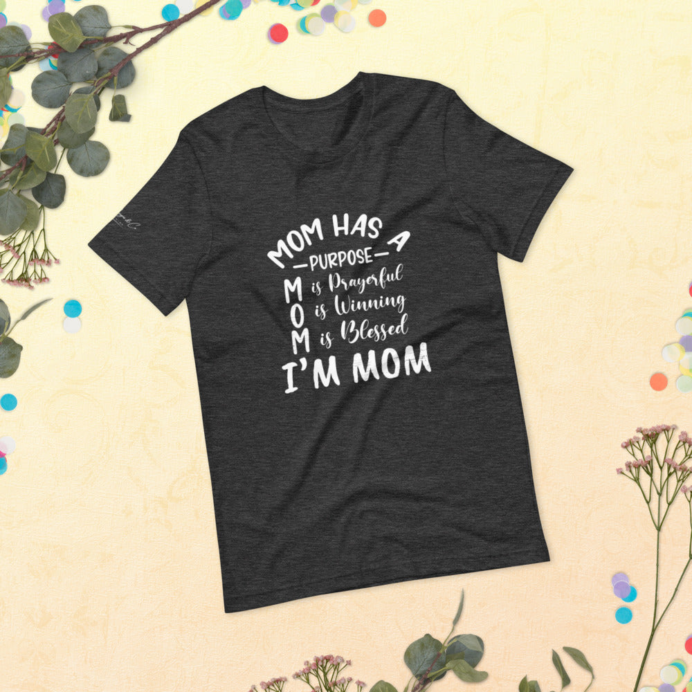 Letter Print Short-sleeve T-shirts for Mom and Me